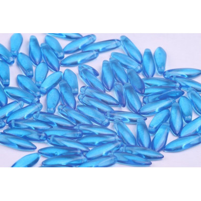 Dagger beads 5x16 mm N. 5023 Light blue
