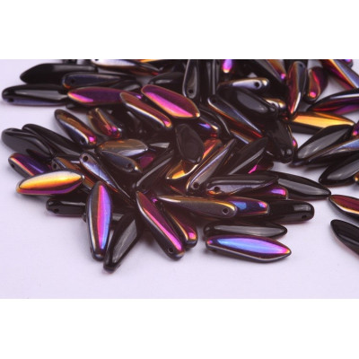 Dagger beads 5x16 mm N. 5245 Black