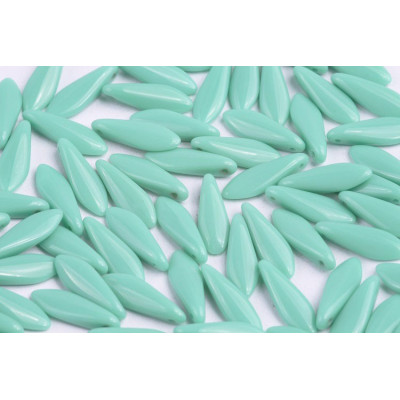 Dagger beads 5x16 mm N. 77 TURQUOISE GREEN