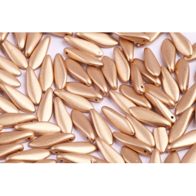 Dagger beads 5x16 mm N. 79 CRYSTAL BRONZE PALE GOLD