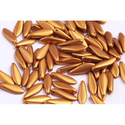 Dagger beads 5x16 mm N. 84 CRYSTAL BRONZE GOLD