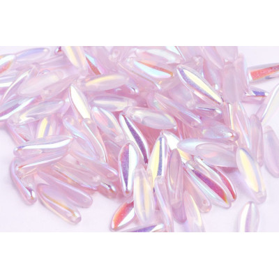Dagger beads 5x16 mm N. 86 OPAL MILKY VIOLET AB