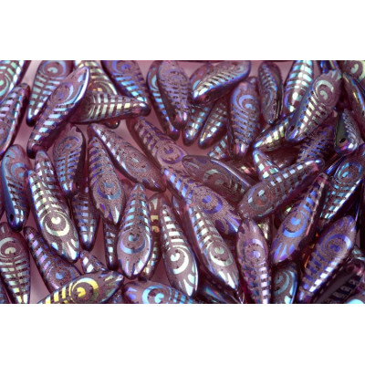 Dagger beads 5x16 mm N. 54 Violet