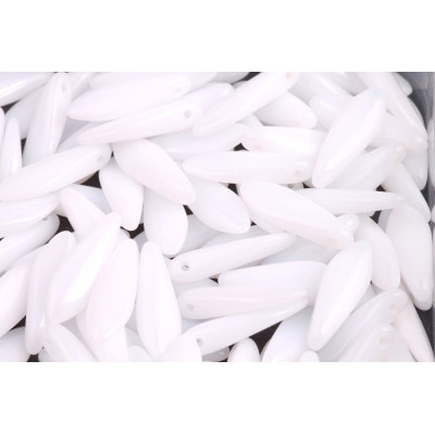 Dagger beads 5x16 mm N. 2888 WHITE ALABASTER