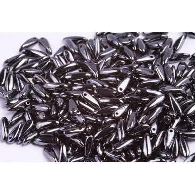 Dagues 3x11 mm N. 2378 JET HEMATITE