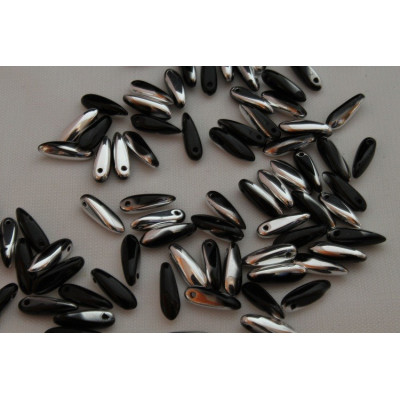 Dagger beads 3x11 mm N. 2362 Black
