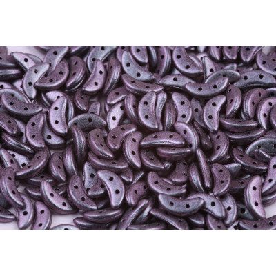 Czech Mates Crescent 10x3 mm N. 162 Polychrome - Orchid Aqua 