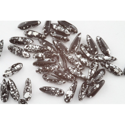 Dagger beads 3x11 mm N. 2373 Black