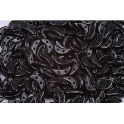 Czech Mates Crescent 10x3 mm N. 163 Metallic Suede - Dark Forest 