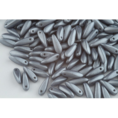 Dagger beads 3x11 mm N. 3661 Grey