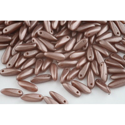 Dagger beads 3x11 mm N. 3666 Brown
