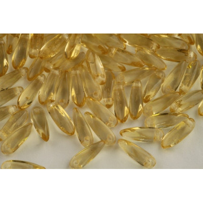 Dagger beads 3x11 mm N. 3677 Yellow