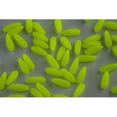 Dagger beads 3x11 mm N. 9 Yellow