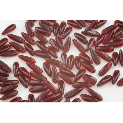 Dagger beads 3x11 mm N. 4075 Red