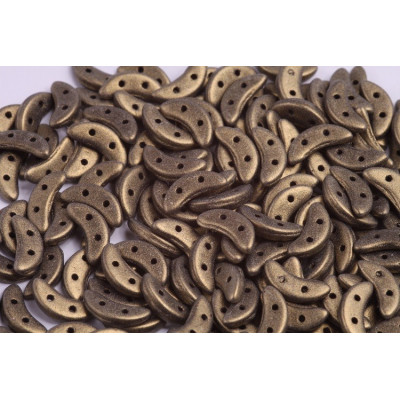 Czech Mates Crescent N. 168 Metallic Suede - Gold 