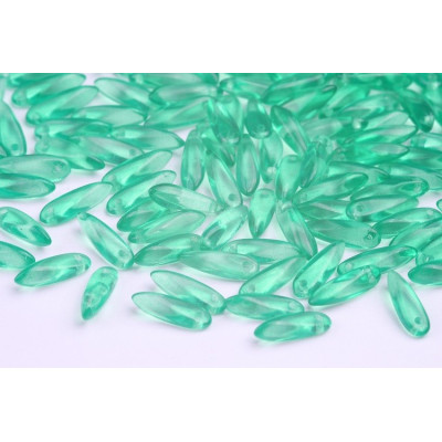 Dagger beads 3x11 mm N. 4849 Green