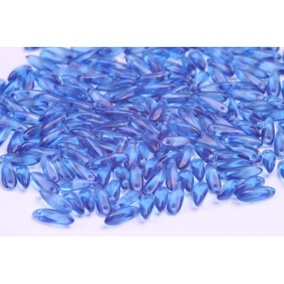 Dagger beads 3x11 mm N. 4888 Blue