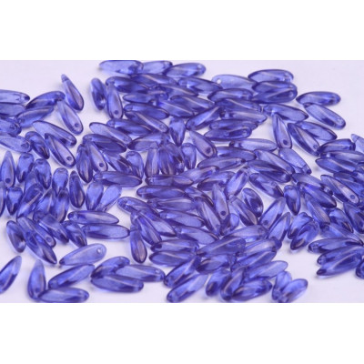Dagger beads 3x11 mm N. 4993 Blue