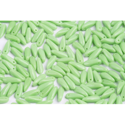 Dagger beads 3x11 mm N. 67 Green