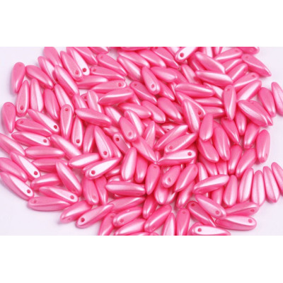 Dagger beads 3x11 mm N. 378 PEARL SHINE LIGHT PINK
