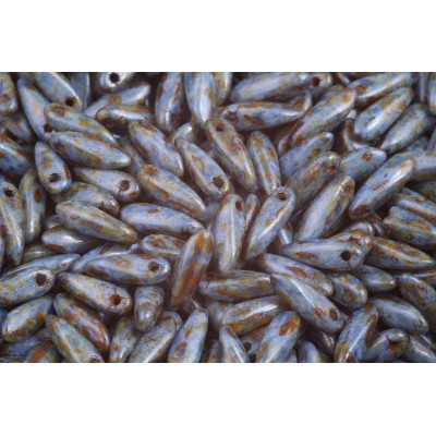 Dagas 3x11 mm N. 1834 OPAQUE GREEN SPOTTED