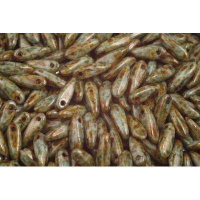 Dagues 3x11 mm N. 1835 OPAQUE  VIOLET SPOTTED