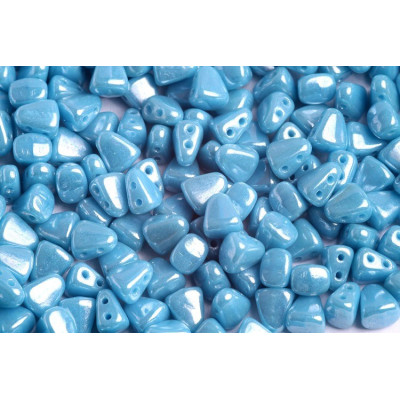 Matubo Nib-Bit Beads Turquoise Blue White Luster 63030/14400