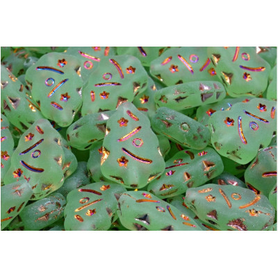 Christmas Tree Beads 17x12 N. 2241 Vert