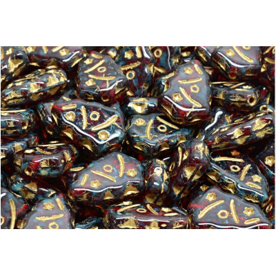 Christmas Tree Beads 17x12 N. 2242 Red