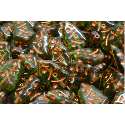 Christmas Tree Beads 17x12 N. 2250 Verde