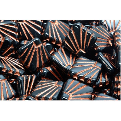 Diafan Beads 17x17 mm N. 2227 Black