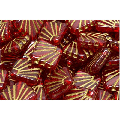 Diafan Beads 17x17 mm N. 2233 Rouge