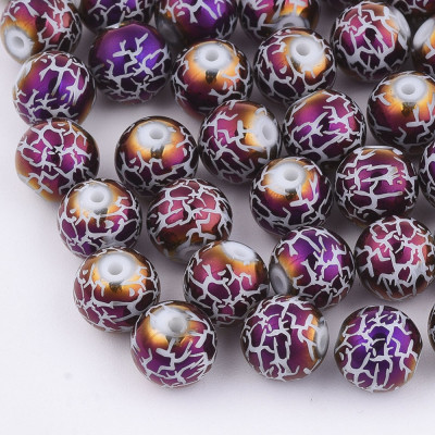 Perles rondes Laser 8 mm N. 71 Violet