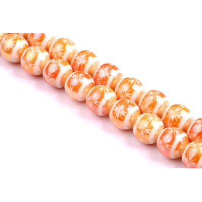 Perles rondes Laser 10 mm N. 35 Blanc