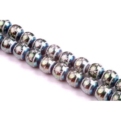 Perles rondes Laser 10 mm N. 37 Blanc