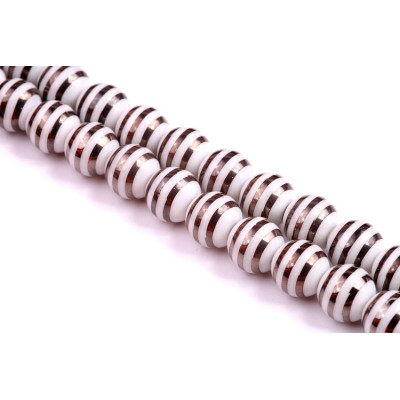 Cuenta redonda Laser 10 mm N. 39 Blanco