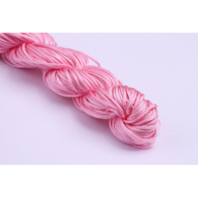 Nylonschnüre-Armbänder 1 mm N. 7 Rosa