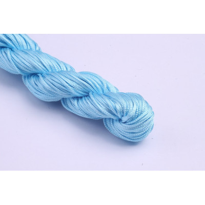 Nylonschnüre-Armbänder 1 mm N. 18 Hellblau