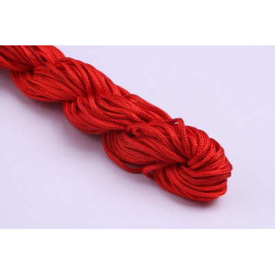 Nylonschnüre-Armbänder 2 mm N. 38 Rot
