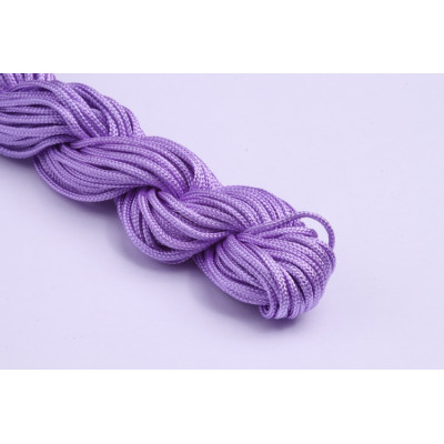 Cordino di nylon intrecciato 2 mm N. 40 Viola
