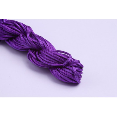 Cordino di nylon intrecciato 2 mm N. 42 Viola