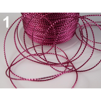 Cordino con lurex 0,8 mm N. 1 Viola