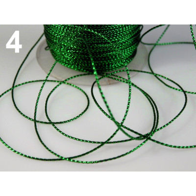 Cordino con lurex 0,8 mm N. 4 Verde