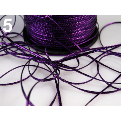 Cordino con lurex 0,8 mm N. 12 Viola