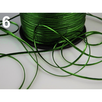 Cordino con lurex 0,8 mm N. 13 Verde