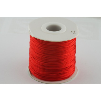 Satin cord 1 mm N. 95 Red