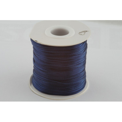 Cordon satiné 1 mm N. 102 Bleu