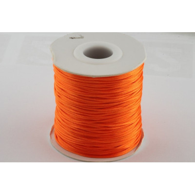 Satin cord 1 mm N. 109 Orange
