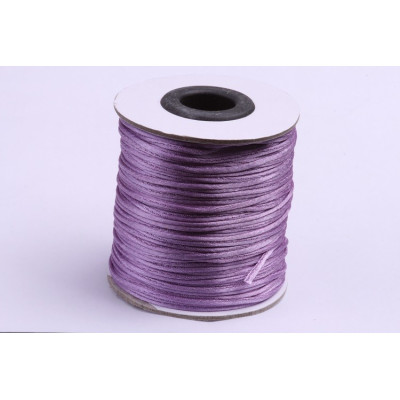 Satin cord 1 mm N. 124 Violet