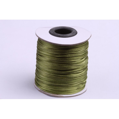 Cordon satiné 1 mm N. 128 Vert